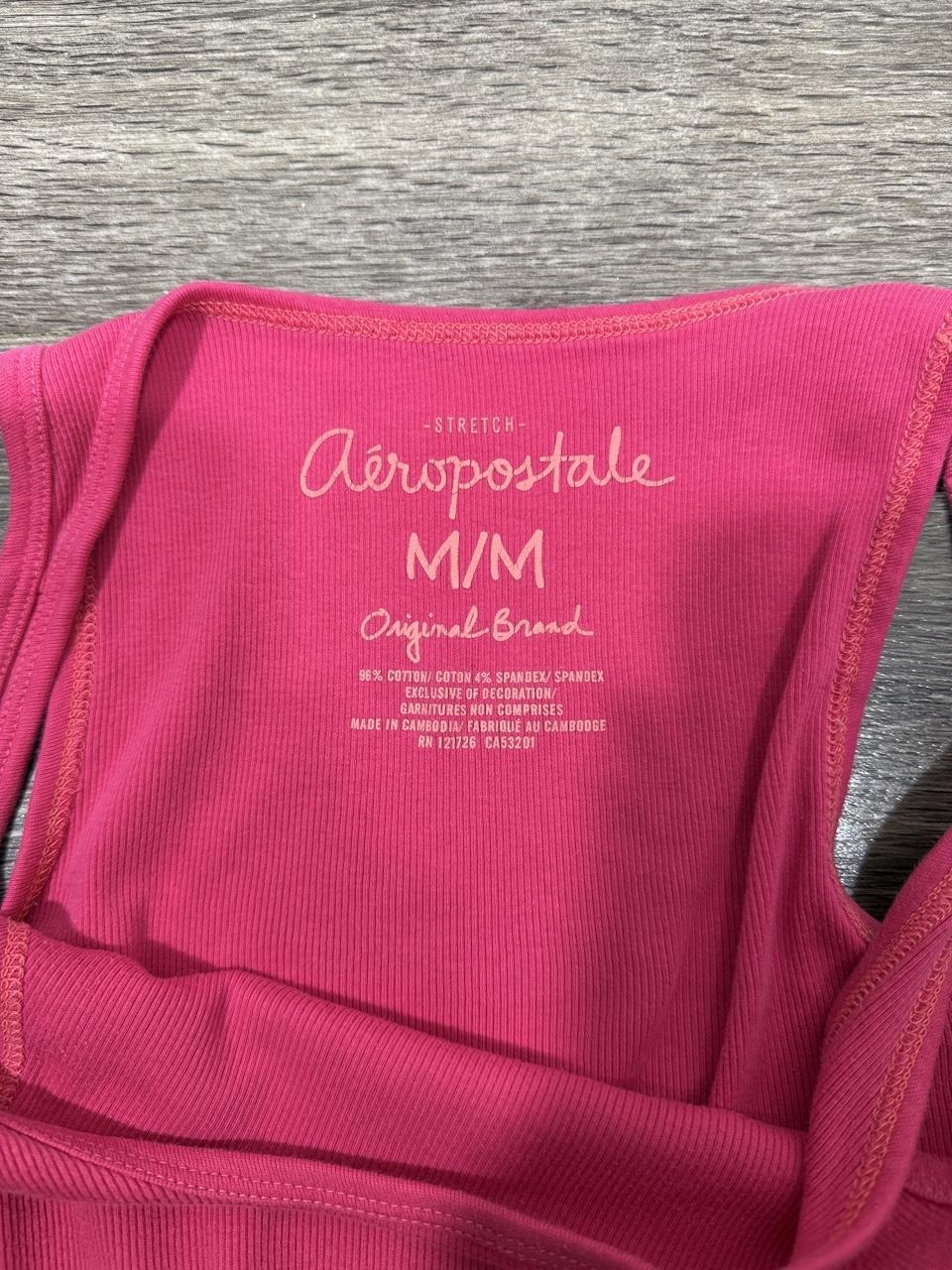 🩷 Vintage Aéropostale A87 Hot Pink Ribbed Tank 🩷