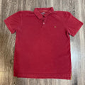 Aeropostale Men's Red and Burgundy Polo-shirt