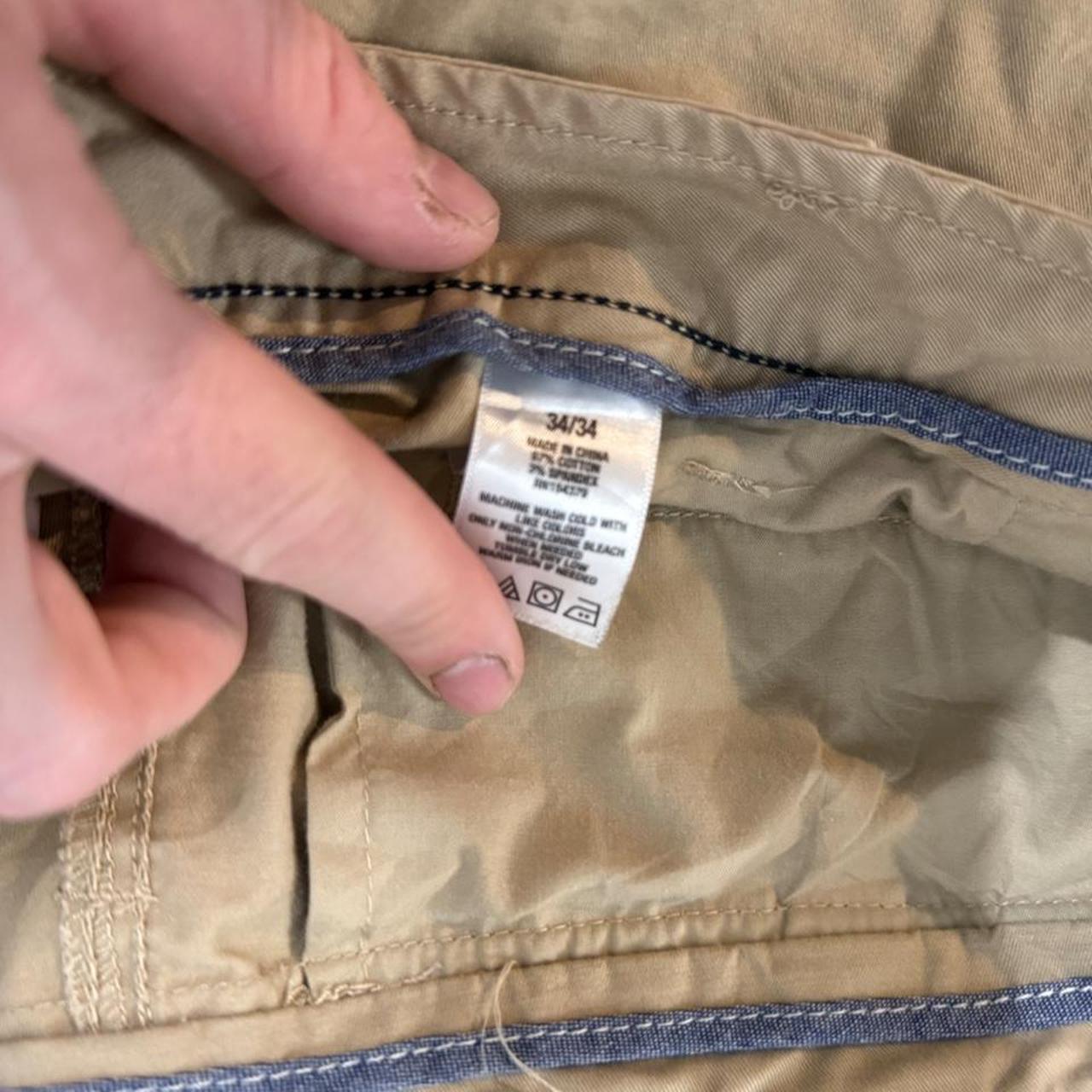 Aeropostale Men's Tan and Cream Trousers