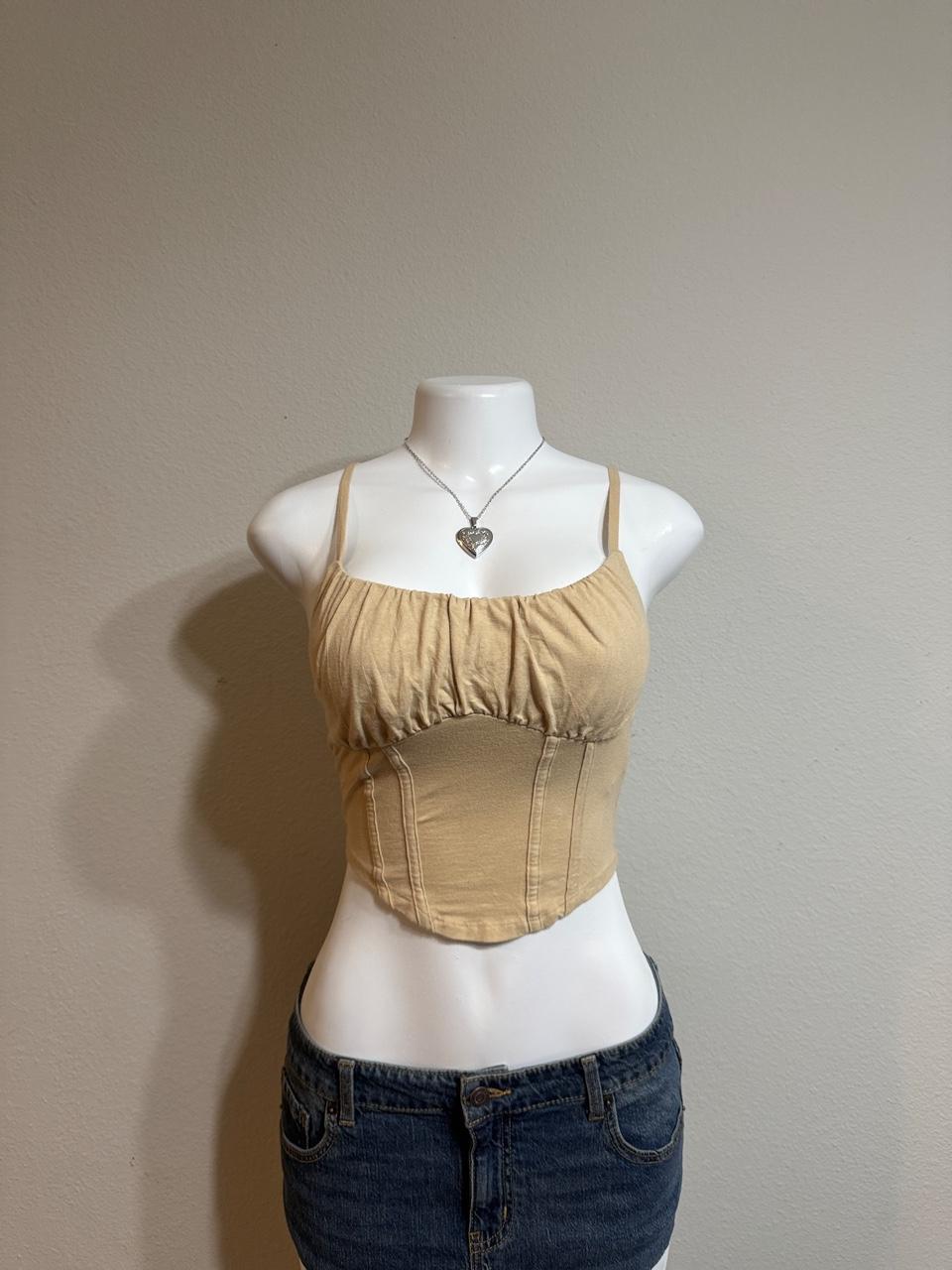 🤎 Hollister Ruched Corset Cami 🤎