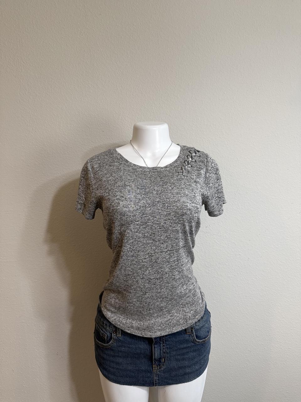 🩶 Y2K Hollister Lace-Up Tee 🩶
