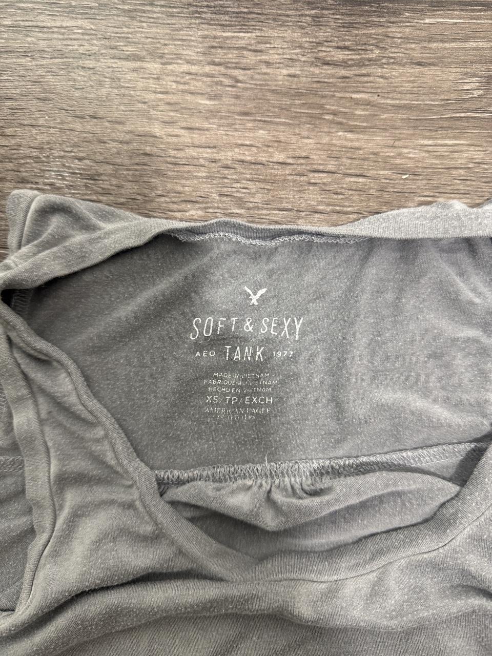 Y2K American Eagle Soft & Sexy Gray Tank Top