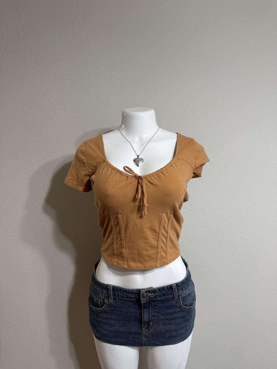 🤎 Y2K Hollister Tie Front Crop Top 🤎
