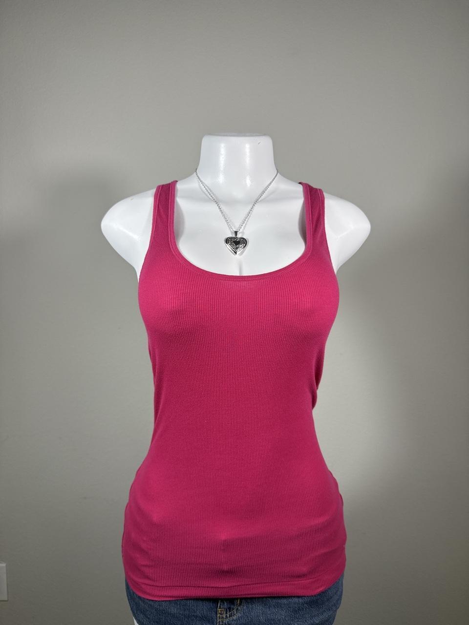 💖 Vintage American Eagle Pink Ribbed Tank Top 💖