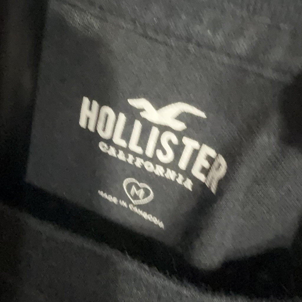 Hollister Co. Women's Black and Grey Tshirt