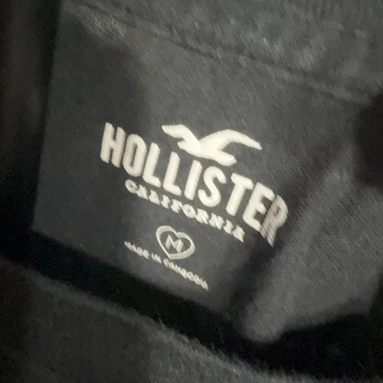 Hollister Co. Women's Black and Grey Tshirt
