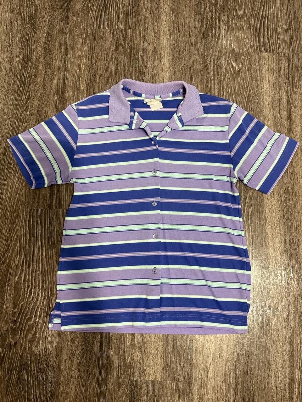 Jantzen Men's Purple and Multi Polo-shirt