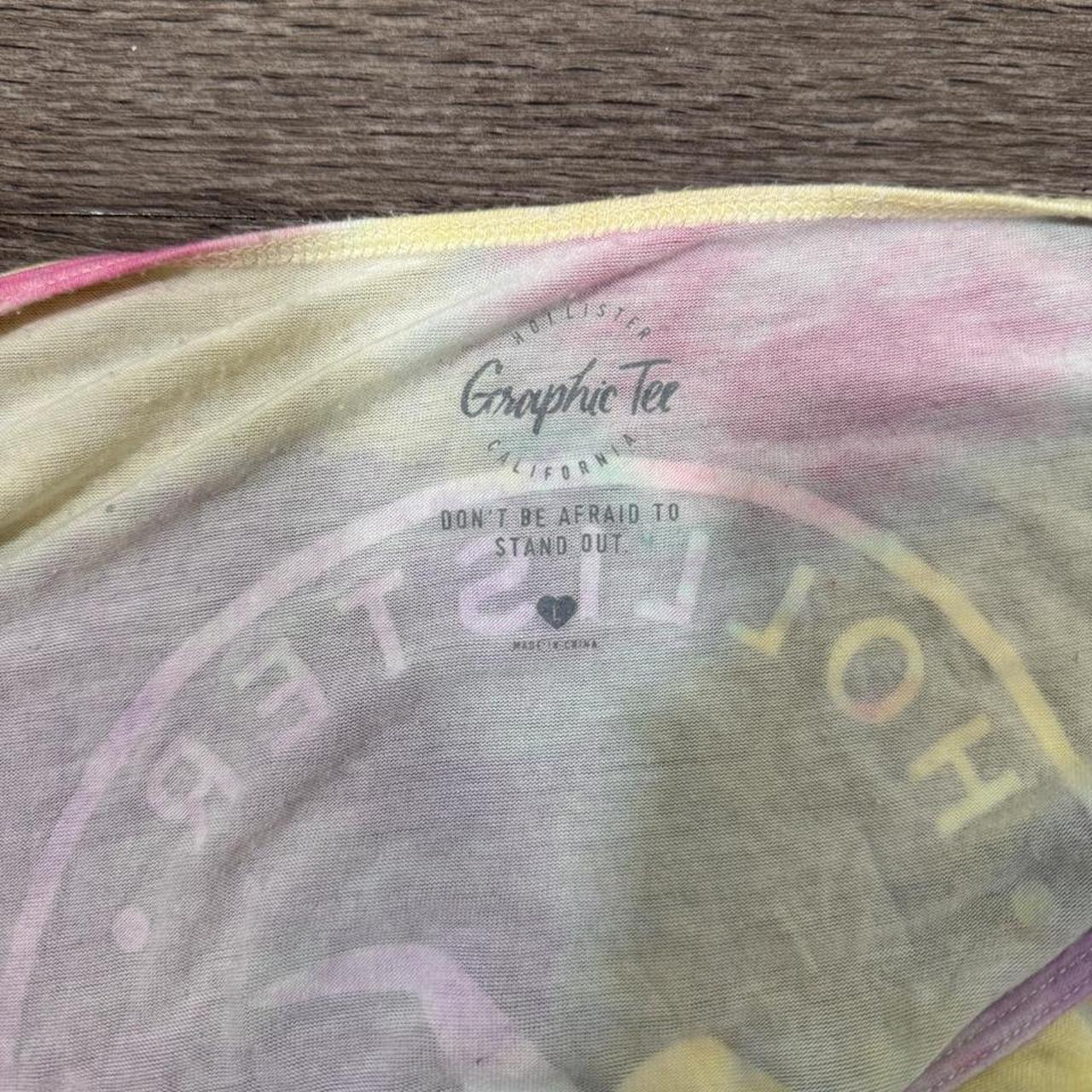 🌈 Hollister Pastel Tie-Dye Logo Tee 🌈