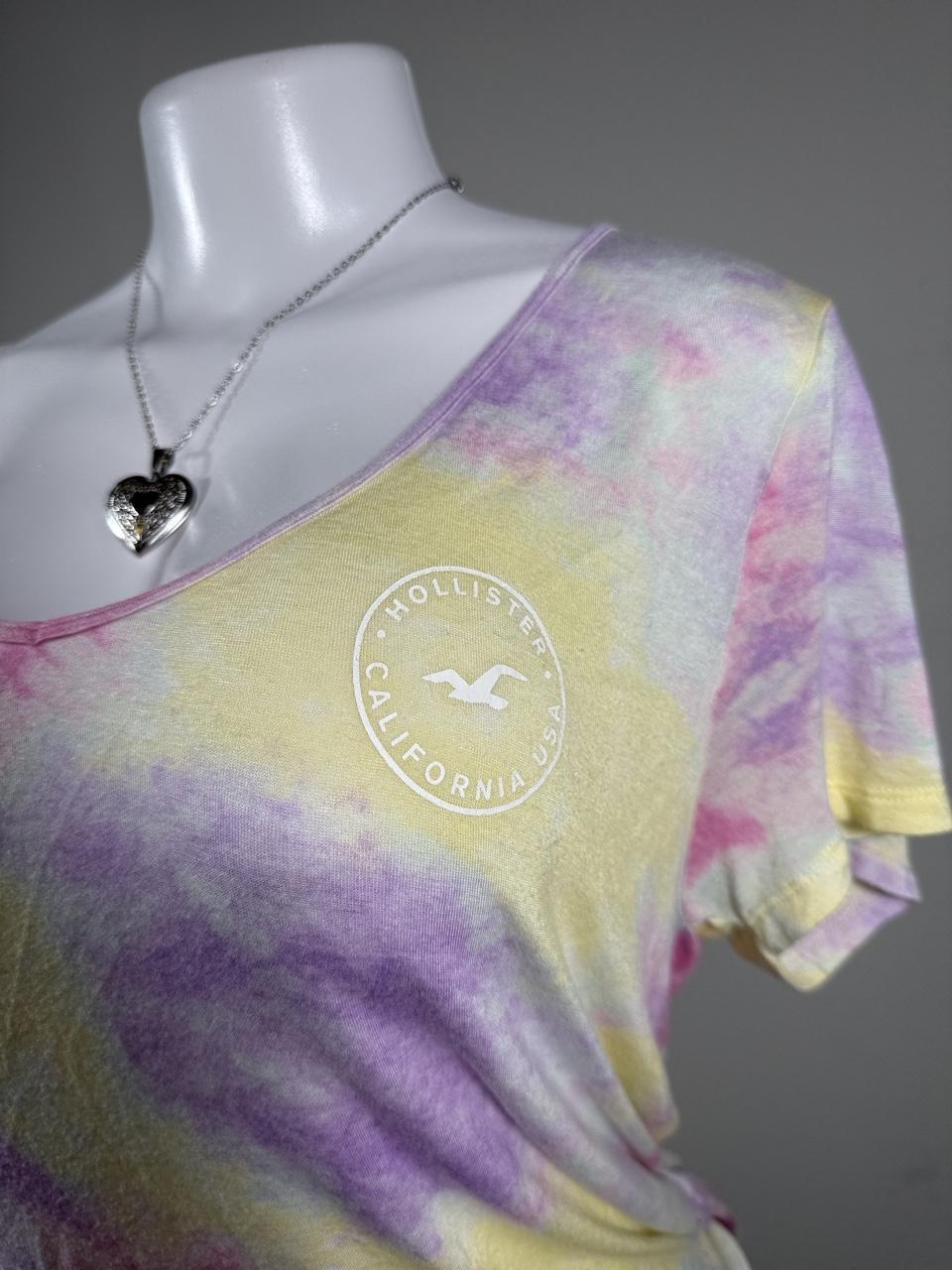 🌈 Hollister Pastel Tie-Dye Logo Tee 🌈
