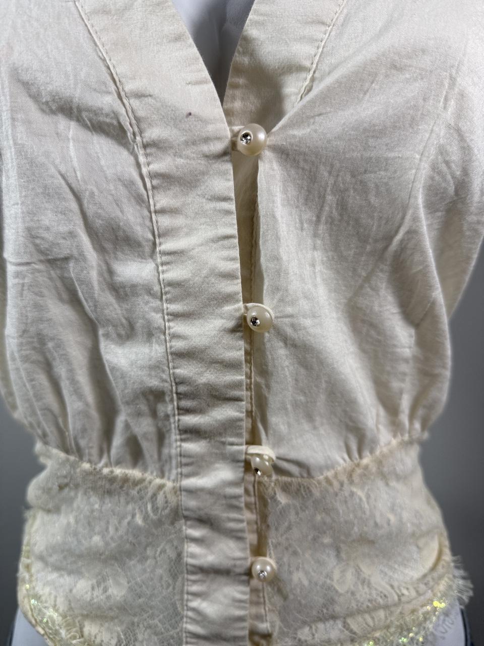 Fairycore RARE Baby Phat Y2K Lace Satin Blouse