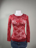 Y2K Coquette Forever 21 Sheer Lace Long Sleeve Top