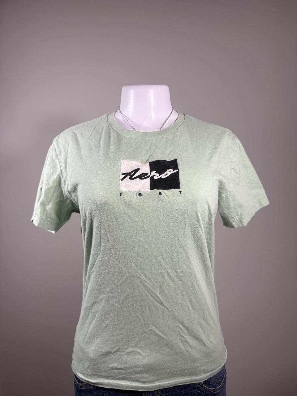 💚 Aeropostale Mint Green Aero 1987 Graphic Tee 💚