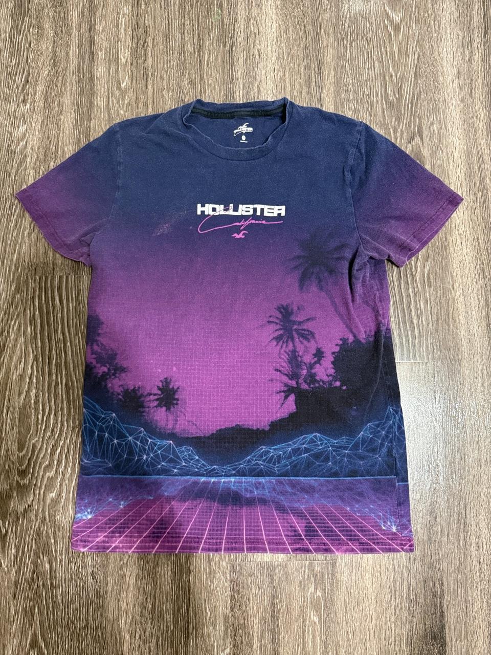 Hollister Co. Men's Purple and Multi Tshirt