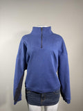 Y2K American Eagle Blue Quarter Zip Pullover Sweatshirt