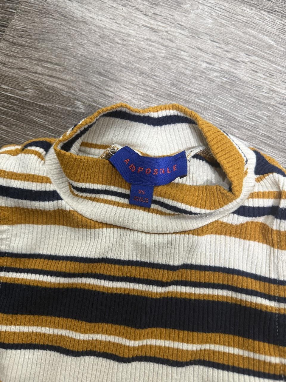 🤎 Vintage Aeropostale Striped Mock Neck Ribbed Tank 🤎