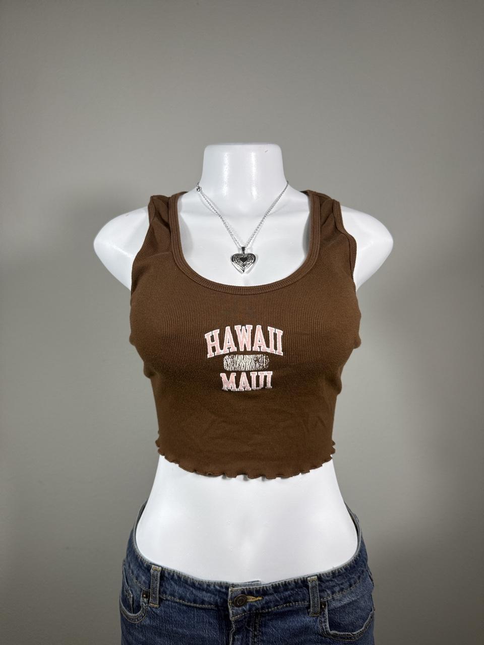 🤎 Aeropostale Hawaii Maui Ribbed Crop Tank 🤎