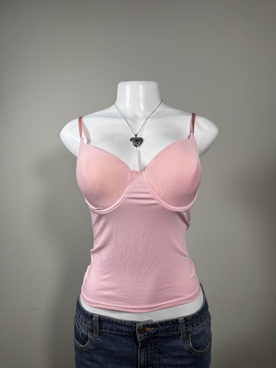 🩷 Rampage Pink Built-In Bra Cami Top 🩷