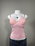 🩷 Rampage Pink Built-In Bra Cami Top 🩷