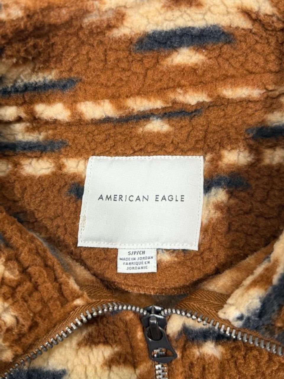 🤎 American Eagle Southwestern Sherpa Quarter Zip Pullover 🤎