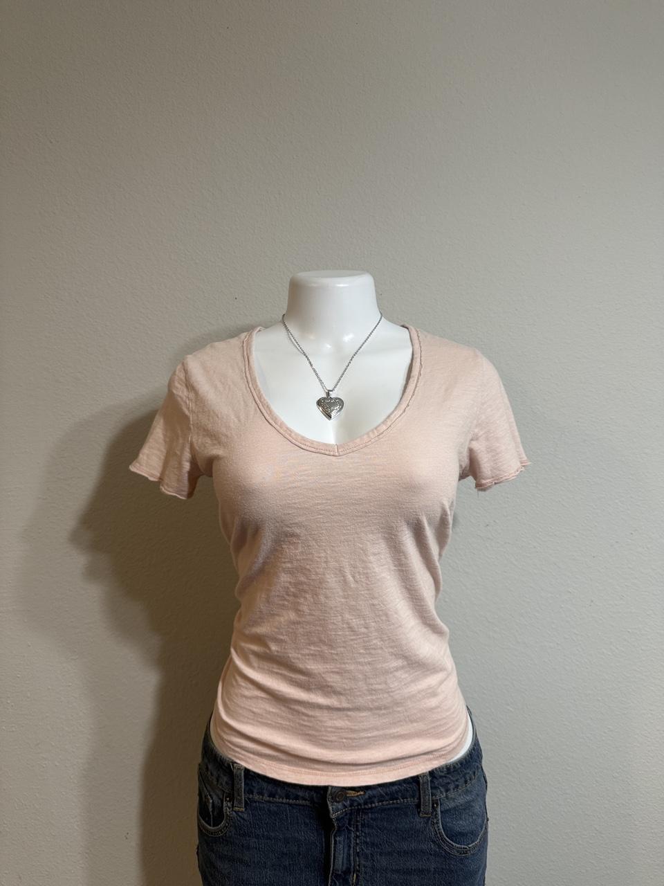 Y2K Abercrombie & Fitch Soft V-Neck Baby Tee