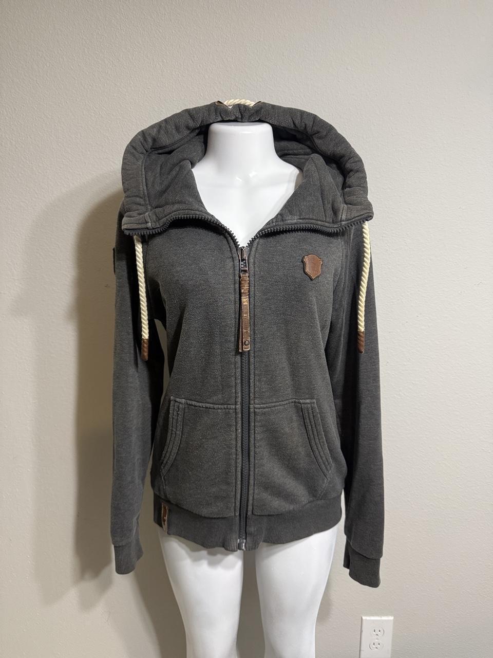 Naketano Women's Grey and Green Hoody
