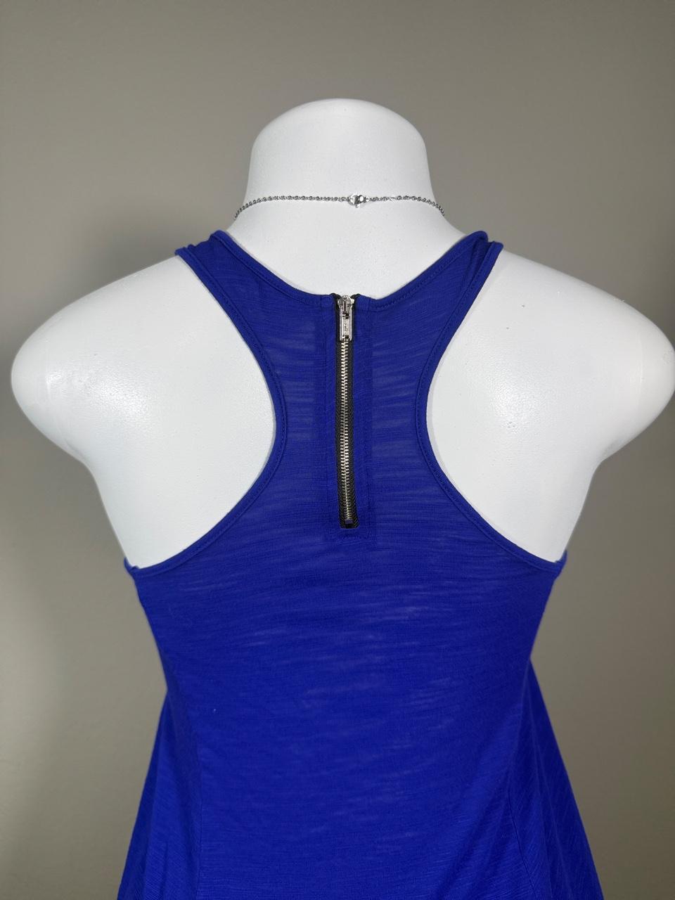 💙 Vintage American Eagle Blue Racerback Zip Tank Top 💙