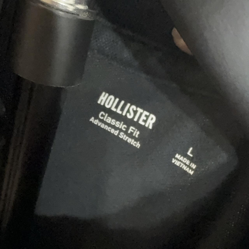 Hollister Co. Men's Black Polo-shirt