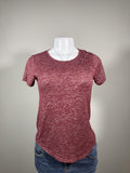 🤎 Hollister Heather Burgundy Lace-Up Tee 🤎