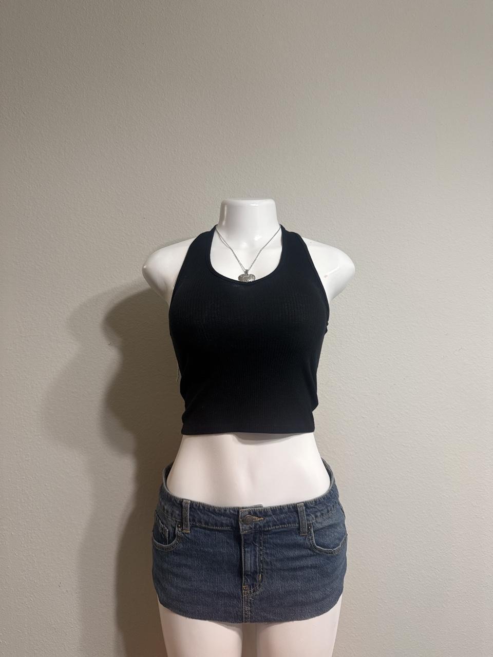 🖤 Y2K American Eagle ribbed halter tank 🖤