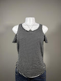 🖤 Hollister Striped Cold Shoulder Top 🖤