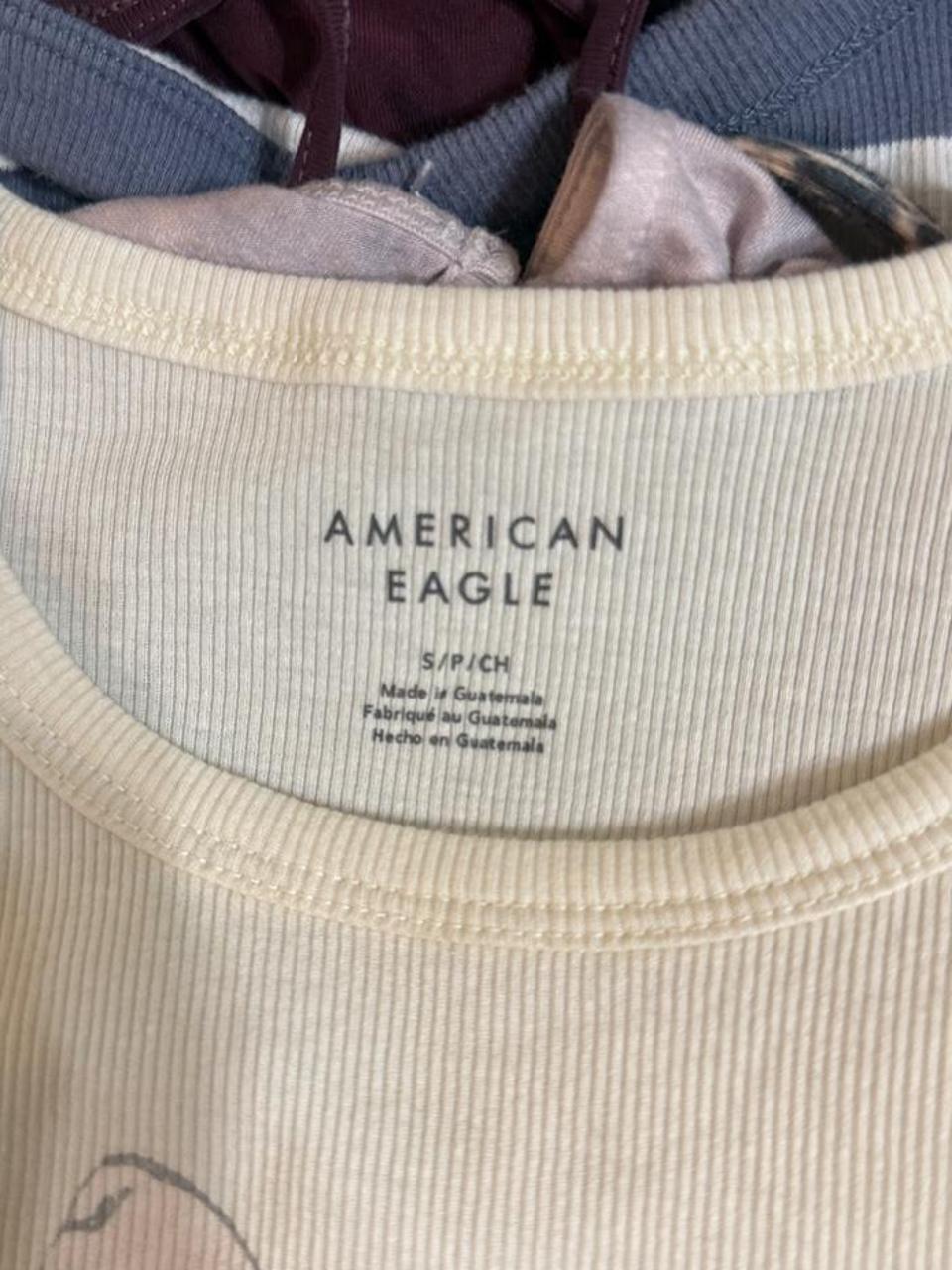 💖 Y2K American Eagle Bow Graphic Ribbed Tank 💖