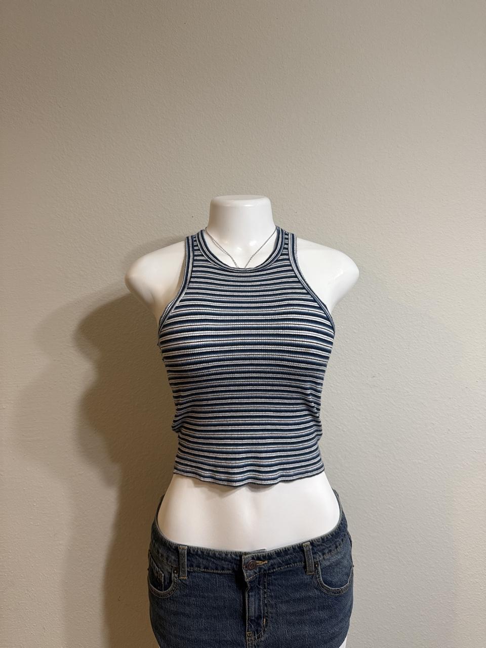 💙 Aeropostale Striped Ribbed Halter Tank 💙