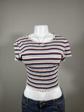 🤍 American Eagle Striped Ribbed Baby Tee 🤍
