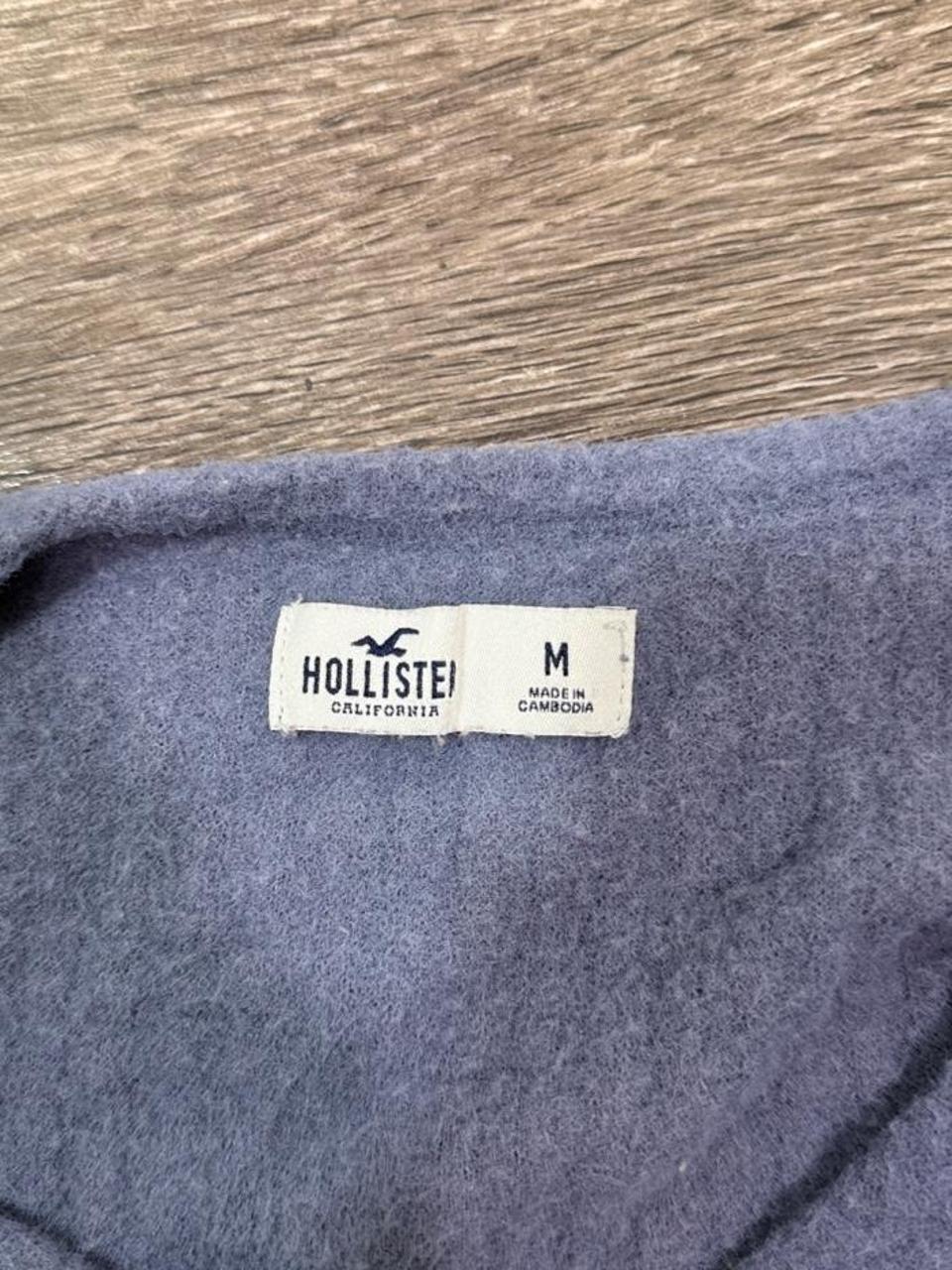 Y2K Hollister Fuzzy Cropped Cardigan