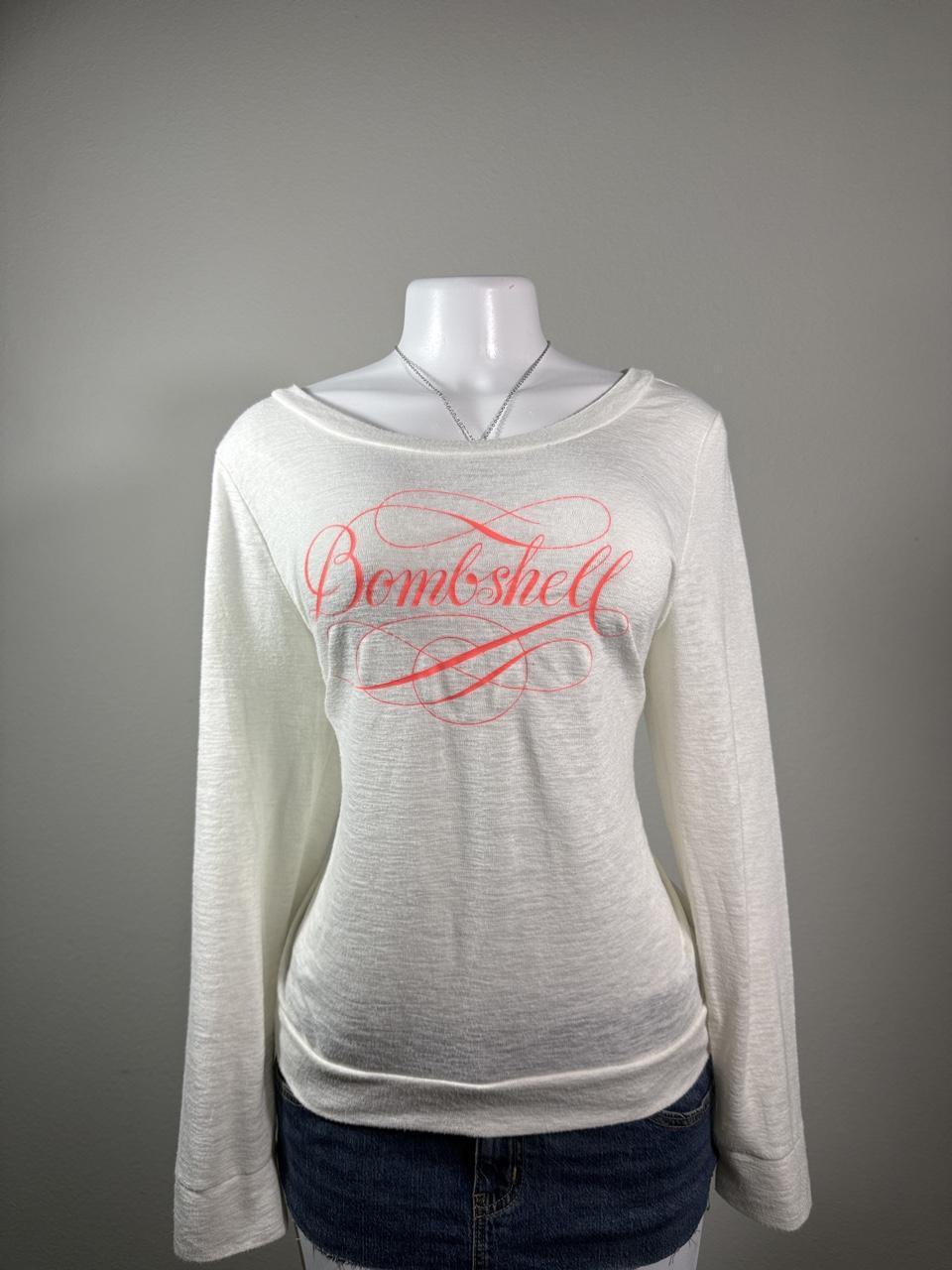 Victoria's Secret Bombshell Graphic Long Sleeve Tee