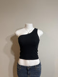 🖤 Y2K American Eagle One Shoulder Ribbed Tank 🖤