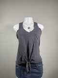🩶 American Eagle Charcoal Tie Front Tank Top 🩶
