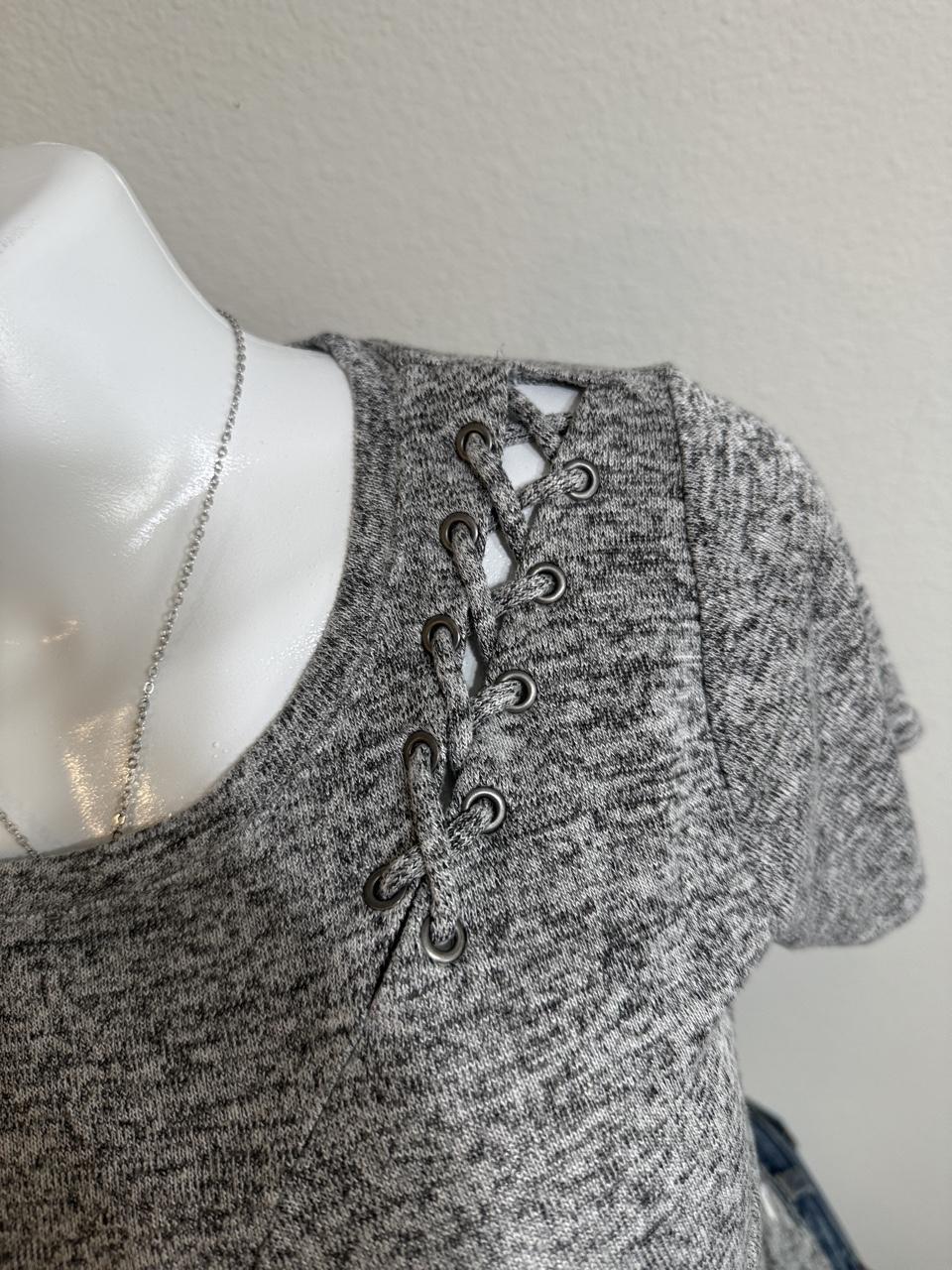 🩶 Y2K Hollister Lace-Up Tee 🩶