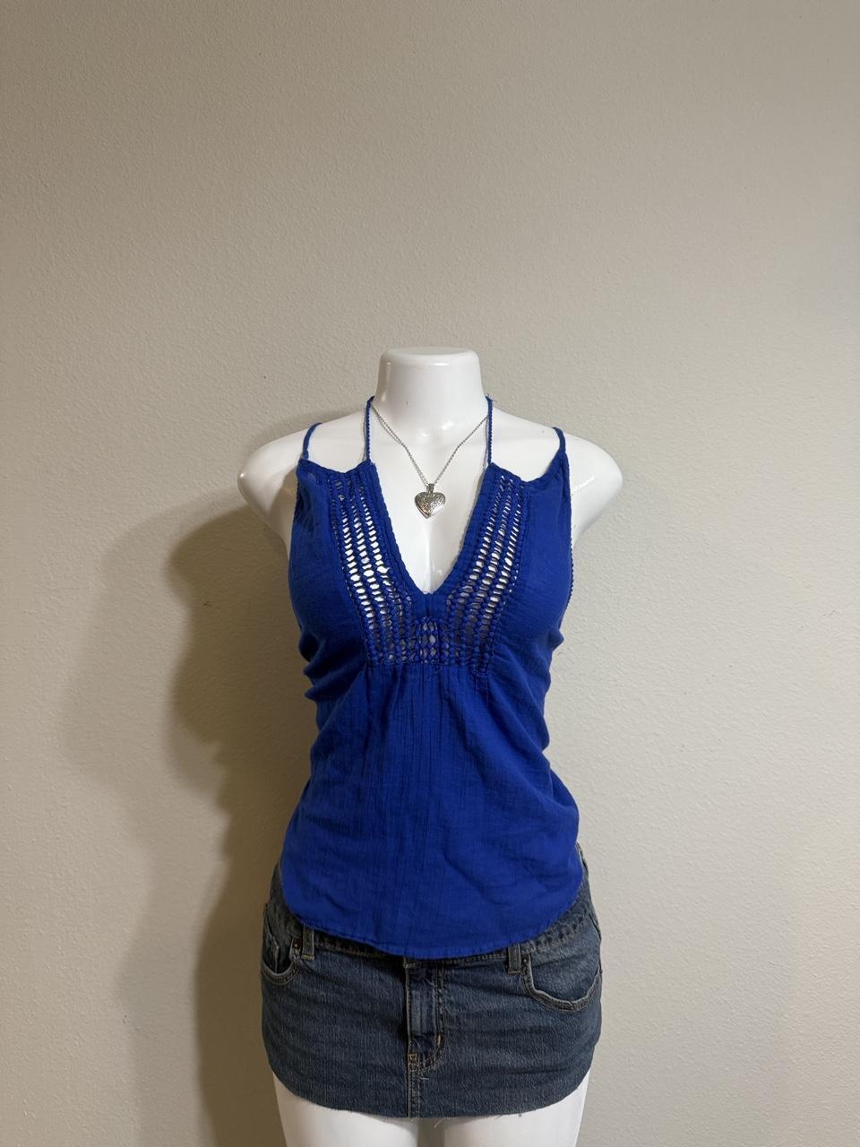 🤍 American Eagle Eyelet Tie-Strap Crop Top 🤍