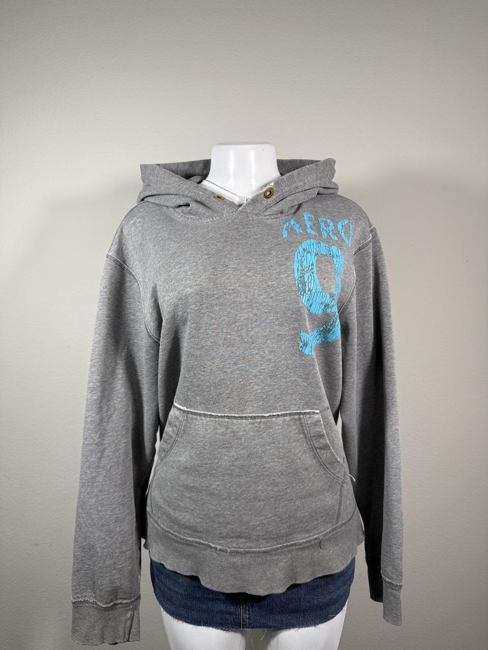 🤍 Y2K Aeropostale Gray Graphic Hoodie XL 🤍